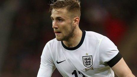 Manchester United full-back Luke Shaw