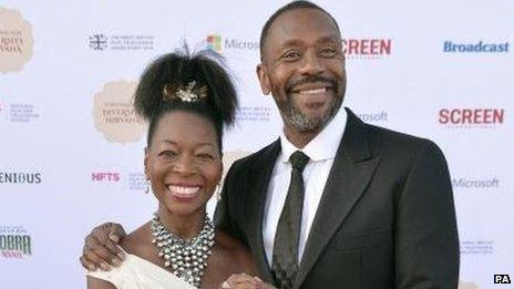 Floella Benjamin and Lenny Henry