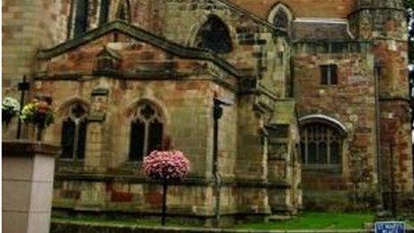 St Mary's Church in Shrewsbury
