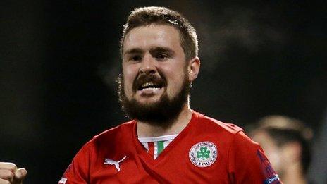 Tiarnan Mulvena scored for Cliftonville against Carrick Rangers