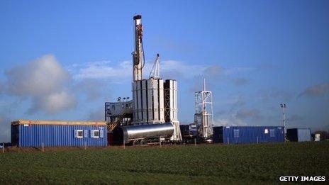 Fracking site in Lancashire