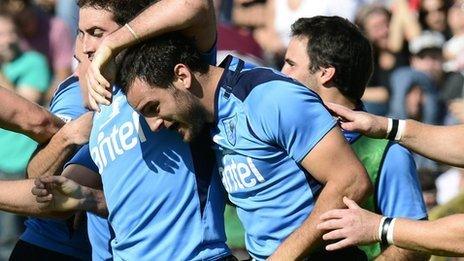 Uruguay v Russia Rugby World Cup playoff