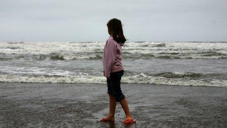 Girl on beach