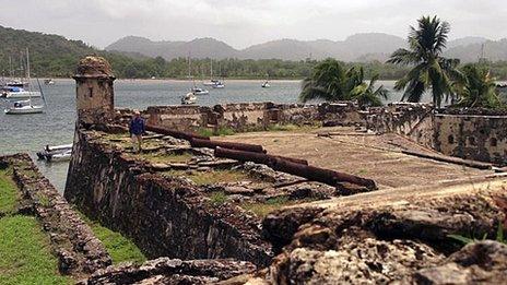 Ruined fort at Darien