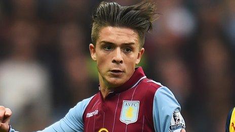 Aston Villa winger Jack Grealish