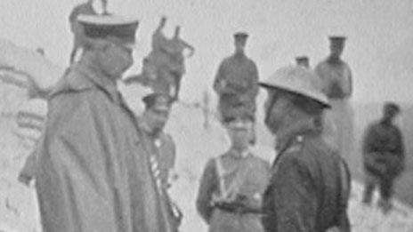 Kaiser Wilhelm meets Capt Hubert Rees