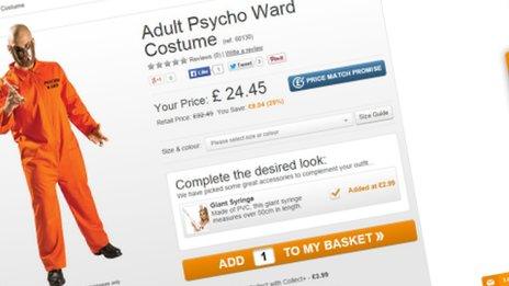 Adult Psycho Ward Costume