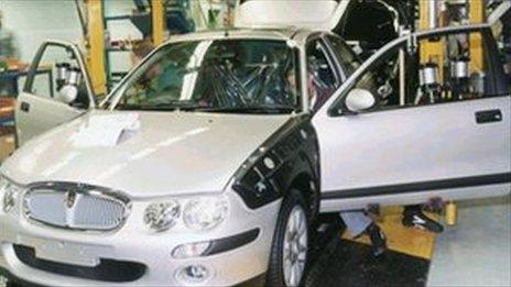 MG Rover 25 production line