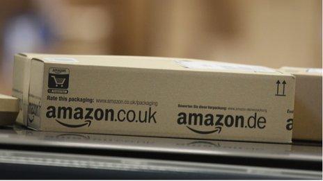 Amazon packaging with amazon.co.uk