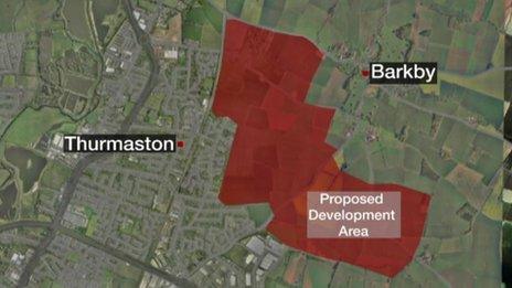 Barkby and Thurmaston development area