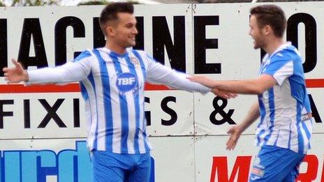 Mark Miskimmin scored the opening goal for Coleraine