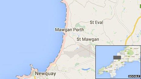 Map of Mawgan Porth. Pic: Google