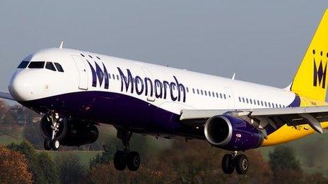 Monarch Airbus A321-231 at Luton Airport