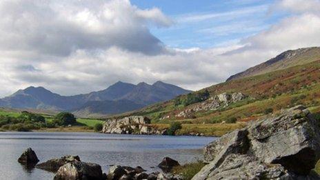 View of Snowdonia from Capel Curig