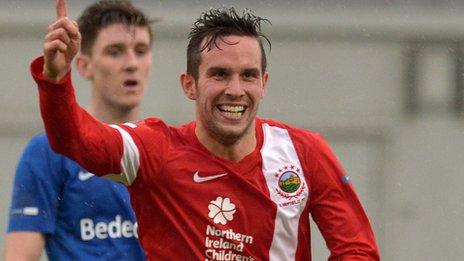 Andrew Waterworth's goal gave Linfield a much-needed victory over Glenavon