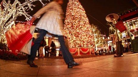 Christmas shopping image