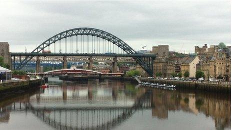 Newcastle and Gateshead Quayside