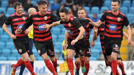 Neil McCafferty scored against his former club at the Showgrounds