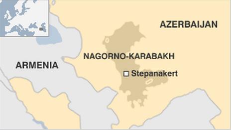 Map of Nagorno-Karabakh