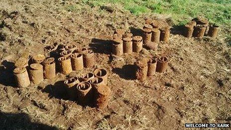 Unexploded landmines