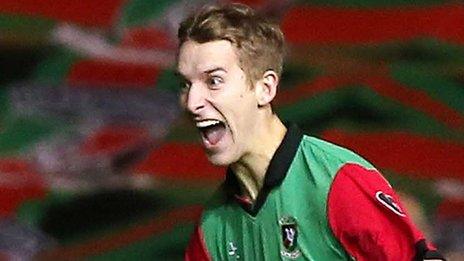 Johnny Addis scored Glentoran's late equaliser away to Linfield