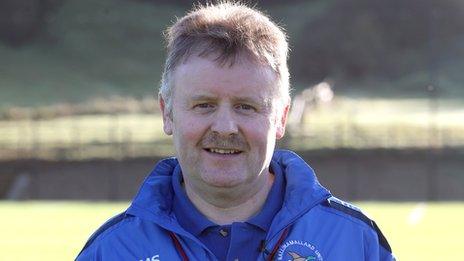 Ballinamallard youth football coach Mervyn Smyth