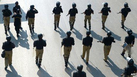 Police in Karachi
