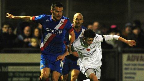 Weston-super-Mare v Doncaster action