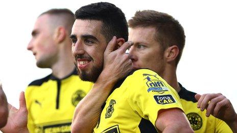 Joe Gormley put Cliftonville into the lead just before half-time