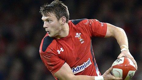 Dan Biggar in action for Wales