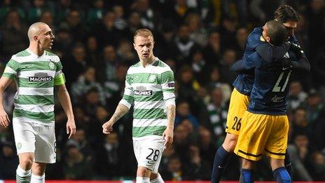 Salzburg raced into a 2-0 lead at Celtic Park