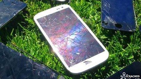 Cracked phones