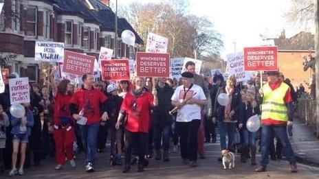 Winchester protests