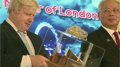 Boris Johnson in Kuala Lumpur