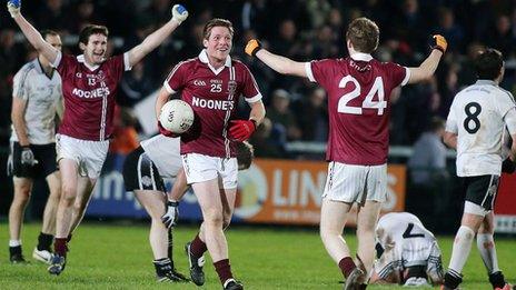 Slaughtneil celebrate winning their first Ulster club title