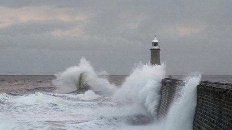 Stormy seas