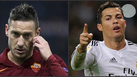 Totti and Ronaldo