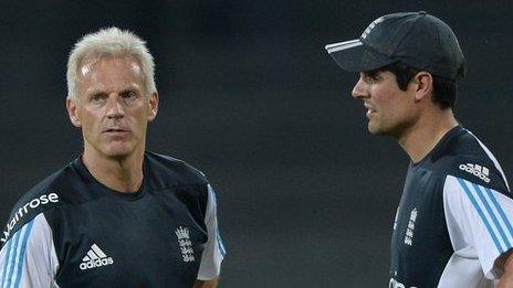 Peter Moores and Alastair Cook