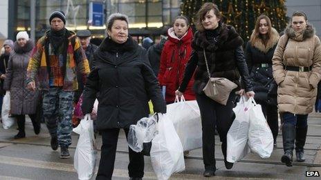 Russian shoppers