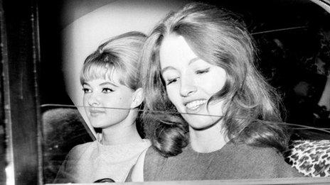 Mandy Rice-Davies and Christine Keeler