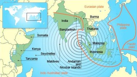 Tsunami map