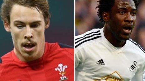 Liam Williams and Wilfried Bony