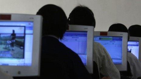 North Korean computer students in Pyongyang, 20 September 2012