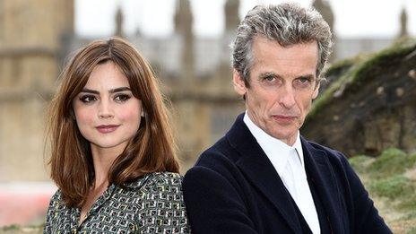 Jenna Coleman and Peter Capaldi