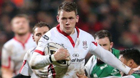 Craig Gilroy scored an incisive try for Ulster in the first half