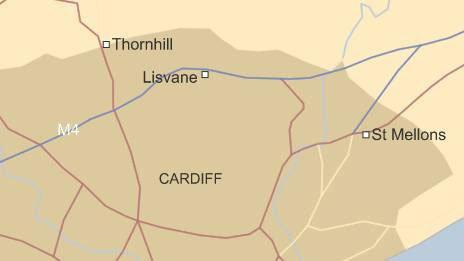 Lisvane map