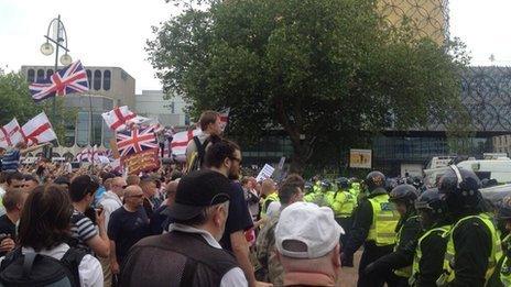 EDL protest