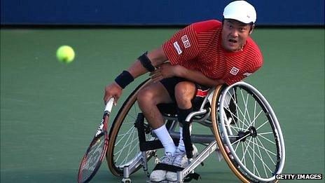 Japanese wheelchair tennis player Shingo Kunieda