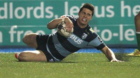 Richard Smith has scored three tries in 10 games for Cardiff Blues this season