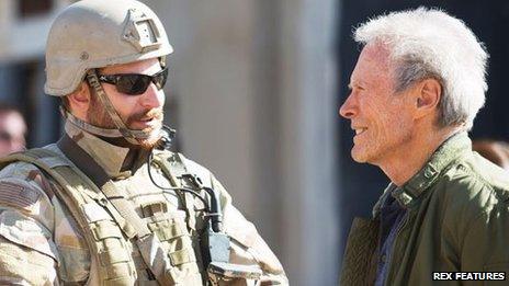 Bradley Cooper and Clint Eastwood